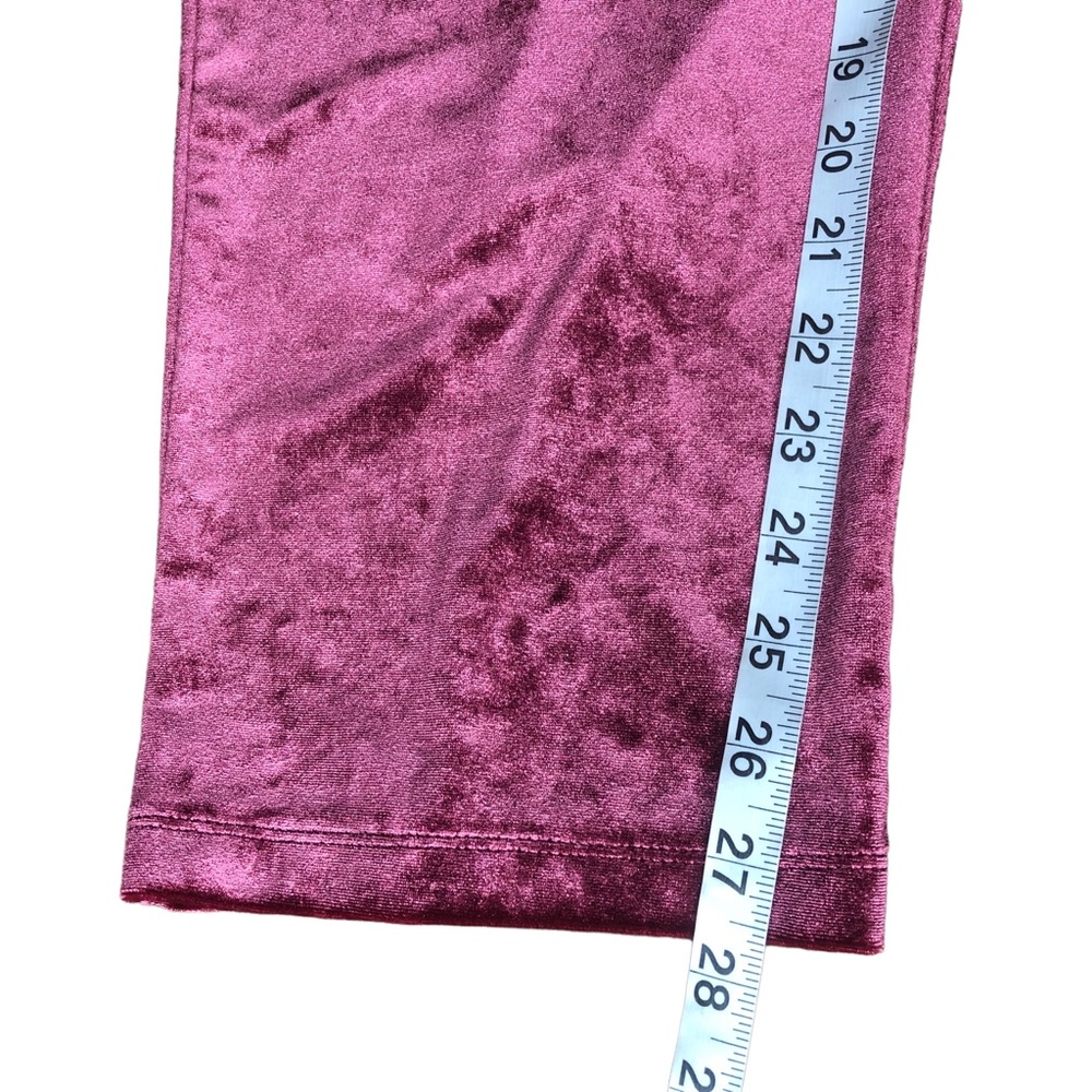 NEW Torrid Velvet Ankle Pants 2X Zinfandel Elastic Waist Lounge NEW WITH TAGS - Picture 8 of 9